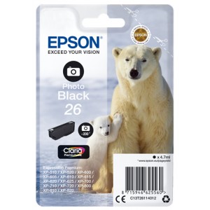 Epson C13T26114012 4.7ml 200p&aacute;ginas Negro cartucho de tinta