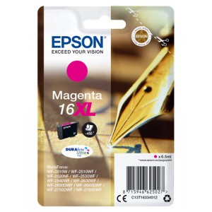 Epson T1633 6.5ml 450p&aacute;ginas Magenta cartucho de tinta