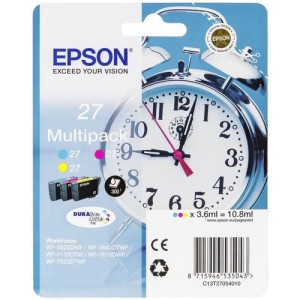 Epson C13T27054022 3.6ml 300p&aacute;ginas Cian, Magenta, Amarillo cartucho de tinta