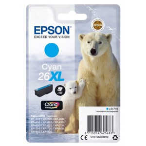 Epson C13T26324012 9.7ml 700p&aacute;ginas Cian cartucho de tinta