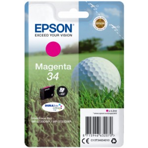 Epson C13T34634020 4.2ml Magenta cartucho de tinta