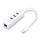 TP-LINK UE330 hub de interfaz USB 3.2 Gen 1 (3.1 Gen 1) Type-A 1000 Mbit/s Blanco