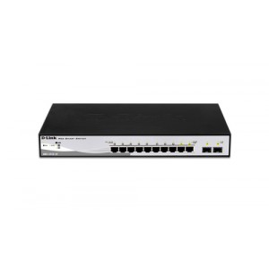 D-Link DGS-1210-10 G&eacute;r&eacute; L2 Gigabit Ethernet (10/100/1000) 1U Noir, Gris commutateur r&eacute;seau