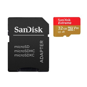 Sandisk MEMORIA SD MICRO + ADAP 32GB EXTREME CLASS10 U3 V30 SDSQXAF-032G-GN6AA