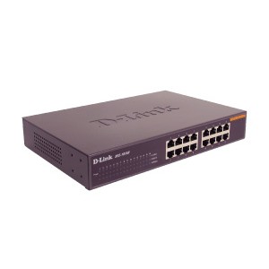 D-Link 16-port 10/100M NWay Desktop - Internal PSU (incl. 19" rack mount kit)