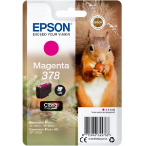 Epson 378 4.1ml 360p&aacute;ginas Magenta cartucho de tinta