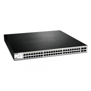 D-Link DGS-1210-52MP Gestionado L2 Gigabit Ethernet (10/100/1000) Energ&iacute;a sobre Ethernet (PoE) 1U Negro switch