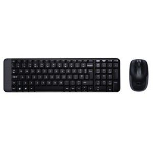 Logitech MK220 RF inal&aacute;mbrico QWERTY EER internacional Negro teclado