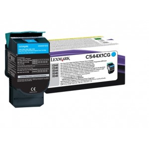 Lexmark C544/546, X544/546 Cartucho t&oacute;ner cian Extra Alto Rendimiento Retornable (4K)