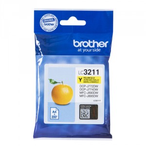 Brother LC-3211Y 200p&aacute;ginas Amarillo cartucho de tinta