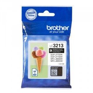 Brother LC-3213BK 400p&aacute;ginas Negro cartucho de tinta