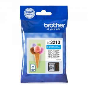 Brother LC-3213C 400p&aacute;ginas Cian cartucho de tinta