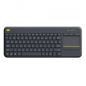 Logitech K400 Plus RF inal&aacute;mbrico QWERTY Ingl&eacute;s del Reino Unido Negro teclado