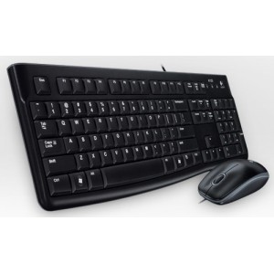 Logitech Desktop MK120, UK USB QWERTY Ingl&eacute;s del Reino Unido Negro